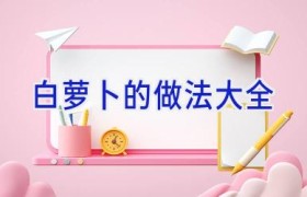 白萝卜的做法大全