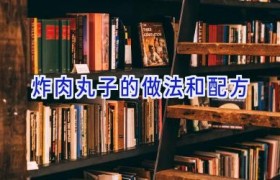 炸肉丸子的做法和配方