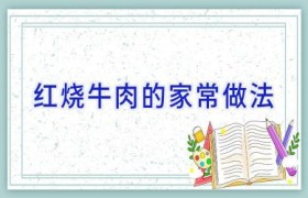 红烧牛肉的家常做法