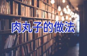 肉丸子的做法