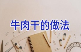 牛肉干的做法
