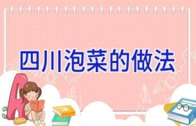 四川泡菜的做法