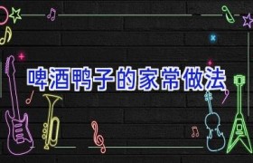 啤酒鸭子的家常做法