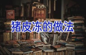 猪皮冻的做法