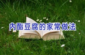 内酯豆腐的家常做法