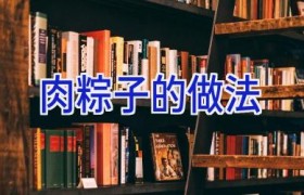 肉粽子的做法