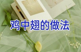 鸡中翅的做法