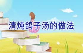清炖鸽子汤的做法