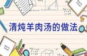 清炖羊肉汤的做法