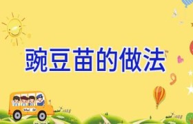 豌豆苗的做法