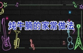 炖牛腩的家常做法