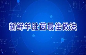 新鲜羊肚菌最佳做法