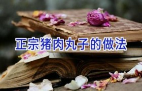 正宗猪肉丸子的做法