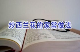 炒西兰花的家常做法