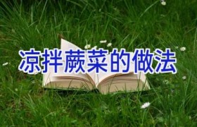 凉拌蕨菜的做法
