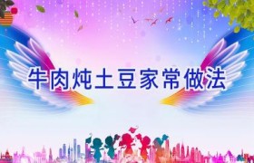 牛肉炖土豆家常做法