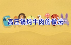 高压锅炖牛肉的做法