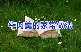 牛肉羹的家常做法