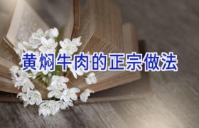 黄焖牛肉的正宗做法