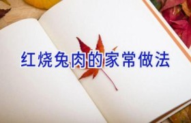 红烧兔肉的家常做法