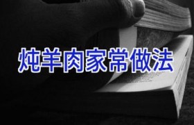 炖羊肉家常做法