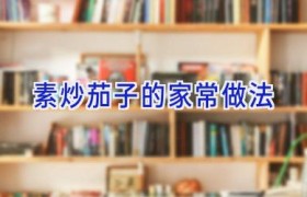 素炒茄子的家常做法