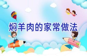 焖羊肉的家常做法