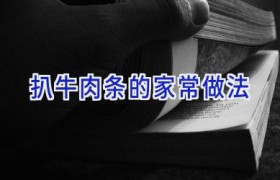 扒牛肉条的家常做法