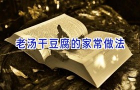 老汤干豆腐的家常做法