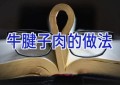 牛腱子肉的做法
