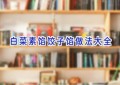 白菜素馅饺子馅做法大全