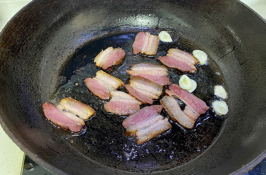 红菜苔炒腊肉，极好的下饭菜！插图4