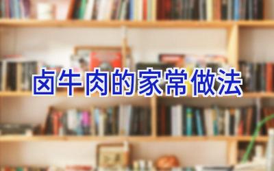卤牛肉的家常做法插图