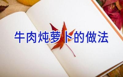 牛肉炖萝卜的做法插图
