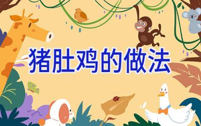 猪肚鸡的做法插图