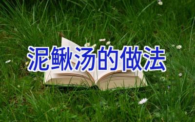泥鳅汤的做法插图