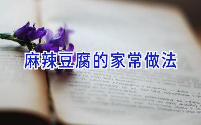 麻辣豆腐的家常做法插图