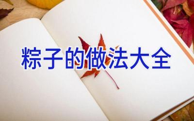 粽子的做法大全插图