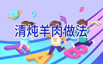 清炖羊肉做法插图 清炖羊肉做法插图