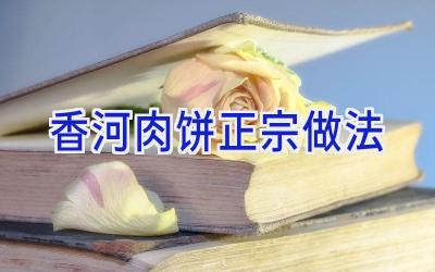香河肉饼正宗做法插图 香河肉饼正宗做法插图